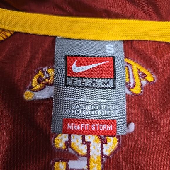 NIKE FIT STORM USC Trojans Windbreaker Jacket Sz S Pullover 1/4 Zip Activewear - Picture 3 of 10